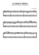 Téléchargez l'arrangement pour piano de la partition de A canoa virou en PDF